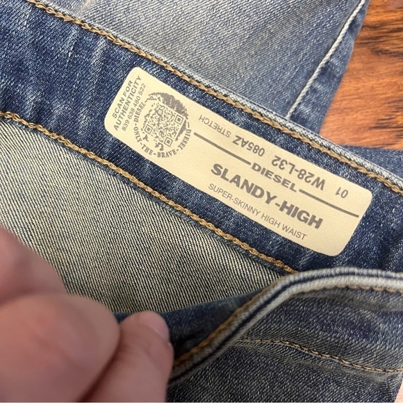 Diesel slandy high super skinny high waist denim jeans - Picture 4 of 13